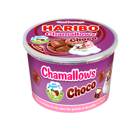 Chamallows choco boîte de bonbons goût noisette 500g image number